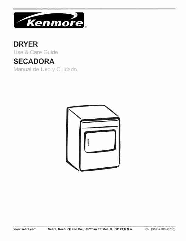 Kenmore Clothes Dryer 134914900-page_pdf